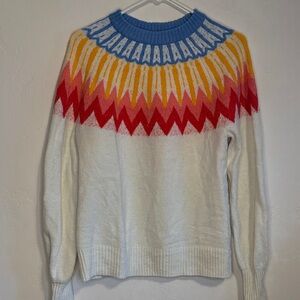 French Connection Colorful Zigzag Women's Sweater